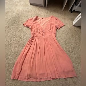Pink/salmon babydoll dress